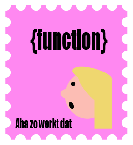 Een poppetje met blond haar die eindelijk snapt hoe javascript werkt